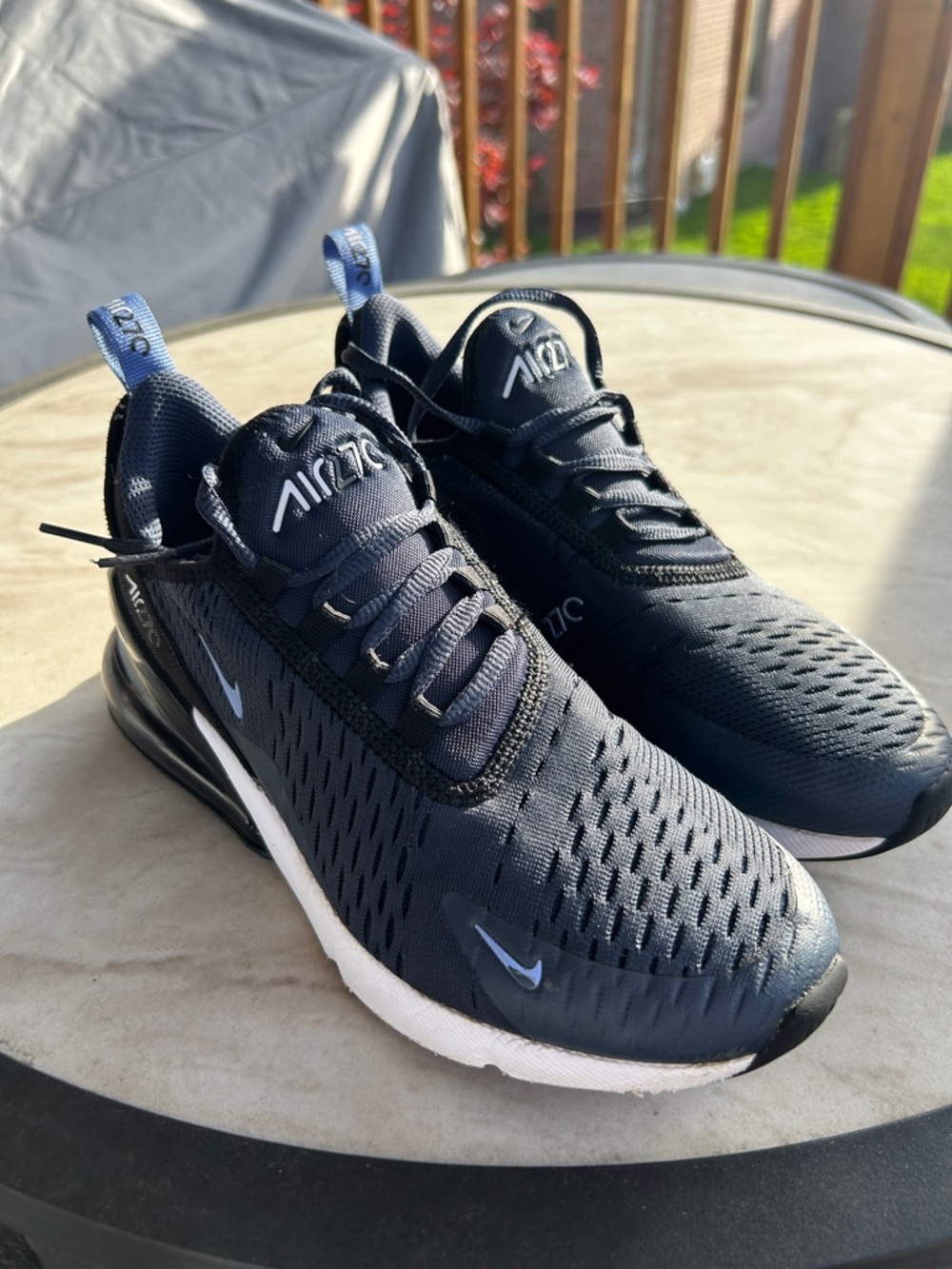 Nike Air Max 270 Navy Blue with White Accents
